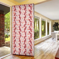 Hawaii Ti Leaf Maile Tuberose Lei Door Cover With Hanalei Leaf Red LT05 - Polynesian Pride