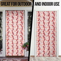 Hawaii Ti Leaf Maile Tuberose Lei Door Cover With Hanalei Leaf Red LT05 - Polynesian Pride