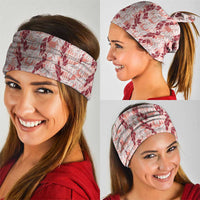 Hawaii Ti Leaf Maile Tuberose Lei Neck Gaiter With Hanalei Leaf Red LT05 - Polynesian Pride