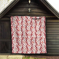 Hawaii Ti Leaf Maile Tuberose Lei Quilt With Hanalei Leaf Red LT05 - Polynesian Pride