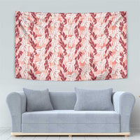 Hawaii Ti Leaf Maile Tuberose Lei Tapestry With Hanalei Leaf Red LT05 - Polynesian Pride