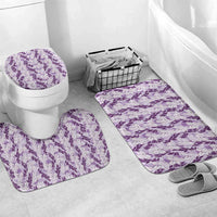 Hawaii Ti Leaf Maile Tuberose Lei Bathroom Set With Hanalei Leaf Purple