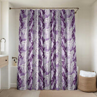 Hawaii Ti Leaf Maile Tuberose Lei Bathroom Set With Hanalei Leaf Purple