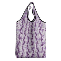 Hawaii Ti Leaf Maile Tuberose Lei Grocery Bag With Hanalei Leaf Purple LT05 - Polynesian Pride