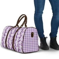 Hawaii Ti Leaf Maile Tuberose Lei Travel Bag With Hanalei Leaf Purple LT05 - Polynesian Pride