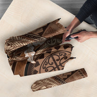 Samoa Tatau Marlin Umbrella With Siapo Motifs Brown LT05 - Polynesian Pride