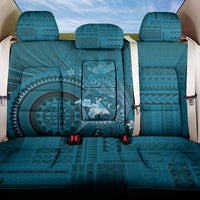 Samoa Tatau Marlin Back Car Seat Cover With Siapo Motifs Teal LT05 One Size Teal - Polynesian Pride