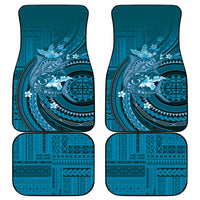 Samoa Tatau Marlin Car Mats With Siapo Motifs Teal LT05 - Polynesian Pride