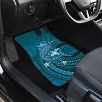 Samoa Tatau Marlin Car Mats With Siapo Motifs Teal LT05 - Polynesian Pride