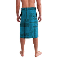 Samoa Tatau Marlin Lavalava With Siapo Motifs Teal LT05 - Polynesian Pride