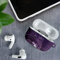 Samoa Tatau Marlin AirPods Case With Siapo Motifs Violet LT05 - Polynesian Pride