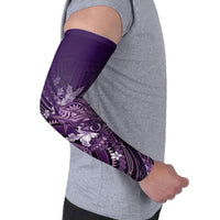 Samoa Tatau Marlin Arm Sleeves With Siapo Motifs Violet LT05 - Polynesian Pride