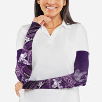 Samoa Tatau Marlin Arm Sleeves With Siapo Motifs Violet LT05 - Polynesian Pride