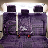 Samoa Tatau Marlin Back Car Seat Cover With Siapo Motifs Violet LT05 - Polynesian Pride