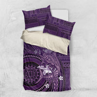 Samoa Tatau Marlin Bedding Set With Siapo Motifs Violet