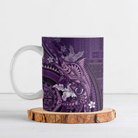 Samoa Tatau Marlin Ceramic Mug With Siapo Motifs Violet LT05 Violet - Polynesian Pride