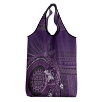 Samoa Tatau Marlin Grocery Bag With Siapo Motifs Violet