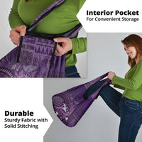 Samoa Tatau Marlin Grocery Bag With Siapo Motifs Violet