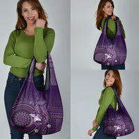 Samoa Tatau Marlin Grocery Bag With Siapo Motifs Violet