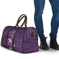 Samoa Tatau Marlin Travel Bag With Siapo Motifs Violet LT05 - Polynesian Pride