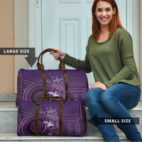 Samoa Tatau Marlin Travel Bag With Siapo Motifs Violet LT05 - Polynesian Pride