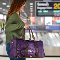 Samoa Tatau Marlin Travel Bag With Siapo Motifs Violet LT05 - Polynesian Pride