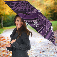 Samoa Tatau Marlin Umbrella With Siapo Motifs Violet LT05 - Polynesian Pride