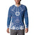 Wikin te Taetae ni Kiribati Button Sweatshirt Pacific Tapa Pattern