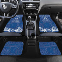 Wikin te Taetae ni Kiribati Car Mats Pacific Tapa Pattern LT05 Set 4pcs Blue - Polynesian Pride