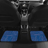 Wikin te Taetae ni Kiribati Car Mats Pacific Tapa Pattern LT05 Set 2pcs - Back Blue - Polynesian Pride
