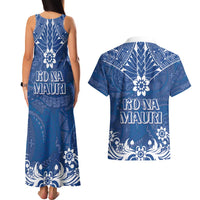 Wikin te Taetae ni Kiribati Couples Matching Tank Maxi Dress and Hawaiian Shirt Pacific Tapa Pattern LT05 - Polynesian Pride