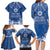 Wikin te Taetae ni Kiribati Family Matching Long Sleeve Bodycon Dress and Hawaiian Shirt Pacific Tapa Pattern