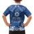 Wikin te Taetae ni Kiribati Family Matching Off The Shoulder Long Sleeve Dress and Hawaiian Shirt Pacific Tapa Pattern