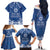 Wikin te Taetae ni Kiribati Family Matching Off The Shoulder Long Sleeve Dress and Hawaiian Shirt Pacific Tapa Pattern