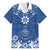 Wikin te Taetae ni Kiribati Family Matching Off The Shoulder Long Sleeve Dress and Hawaiian Shirt Pacific Tapa Pattern