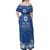 Wikin te Taetae ni Kiribati Family Matching Off Shoulder Maxi Dress and Hawaiian Shirt Pacific Tapa Pattern