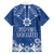 Wikin te Taetae ni Kiribati Family Matching Off Shoulder Short Dress and Hawaiian Shirt Pacific Tapa Pattern