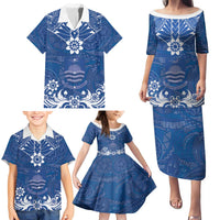 Wikin te Taetae ni Kiribati Family Matching Puletasi and Hawaiian Shirt Pacific Tapa Pattern LT05 - Polynesian Pride