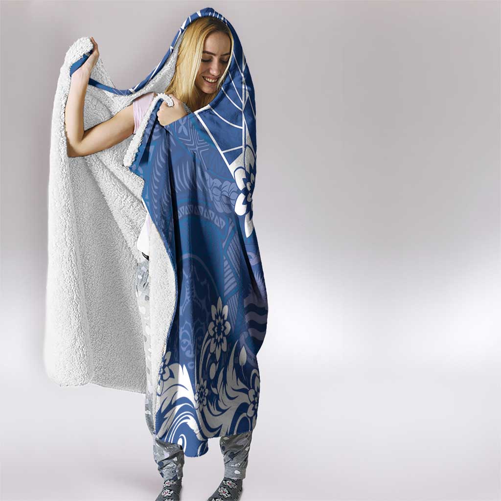 Wikin te Taetae ni Kiribati Hooded Blanket Pacific Tapa Pattern LT05 - Polynesian Pride