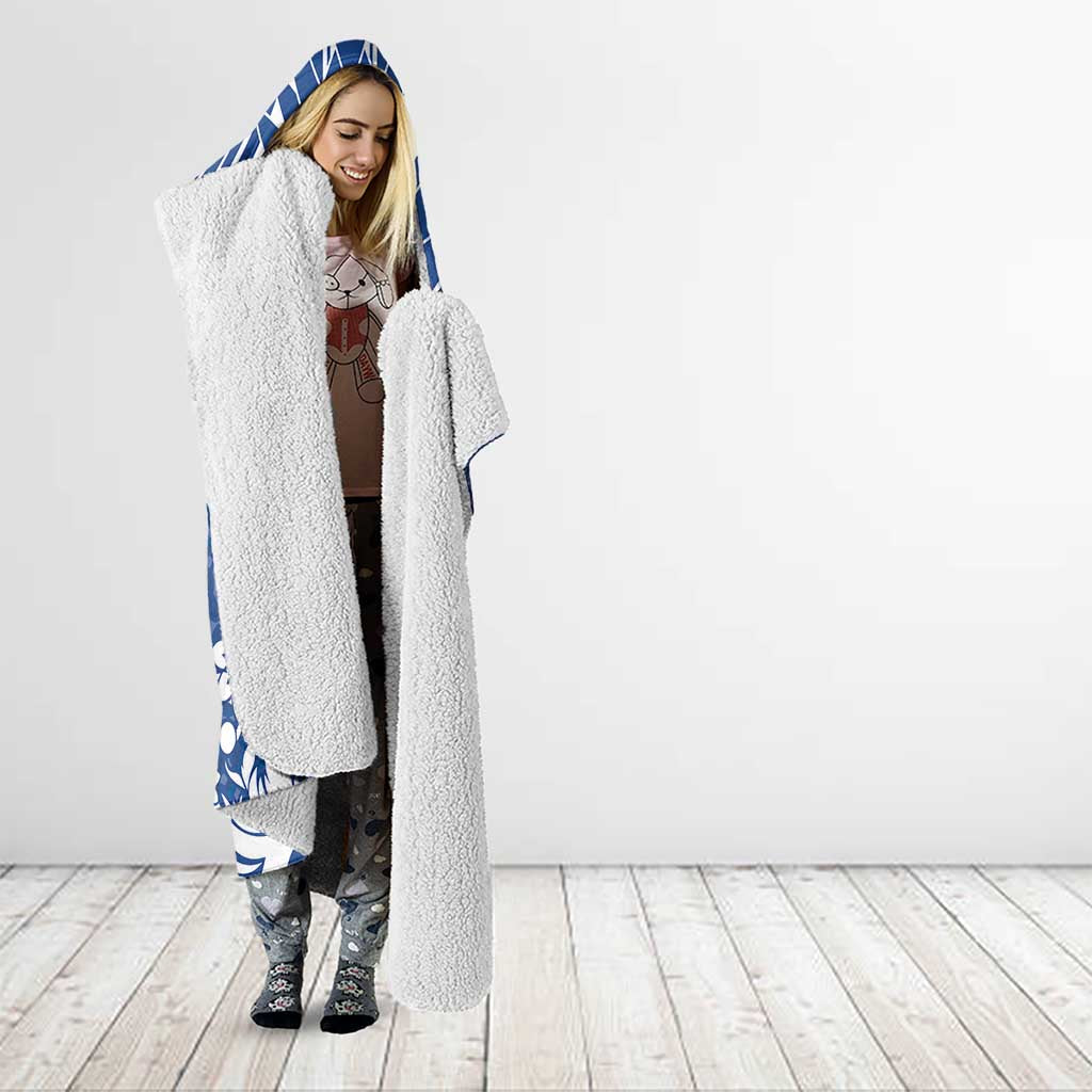 Wikin te Taetae ni Kiribati Hooded Blanket Pacific Tapa Pattern LT05 - Polynesian Pride