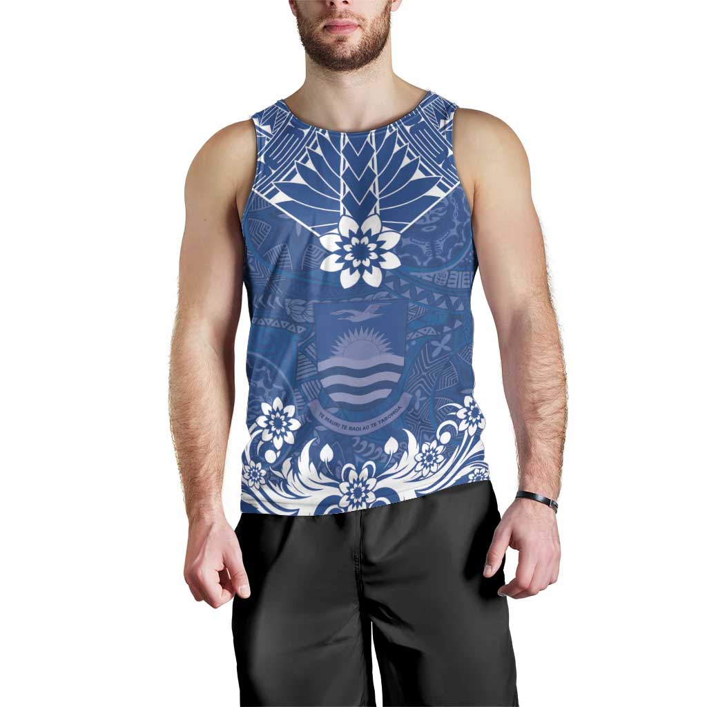 Wikin te Taetae ni Kiribati Men Tank Top Pacific Tapa Pattern LT05 - Polynesian Pride