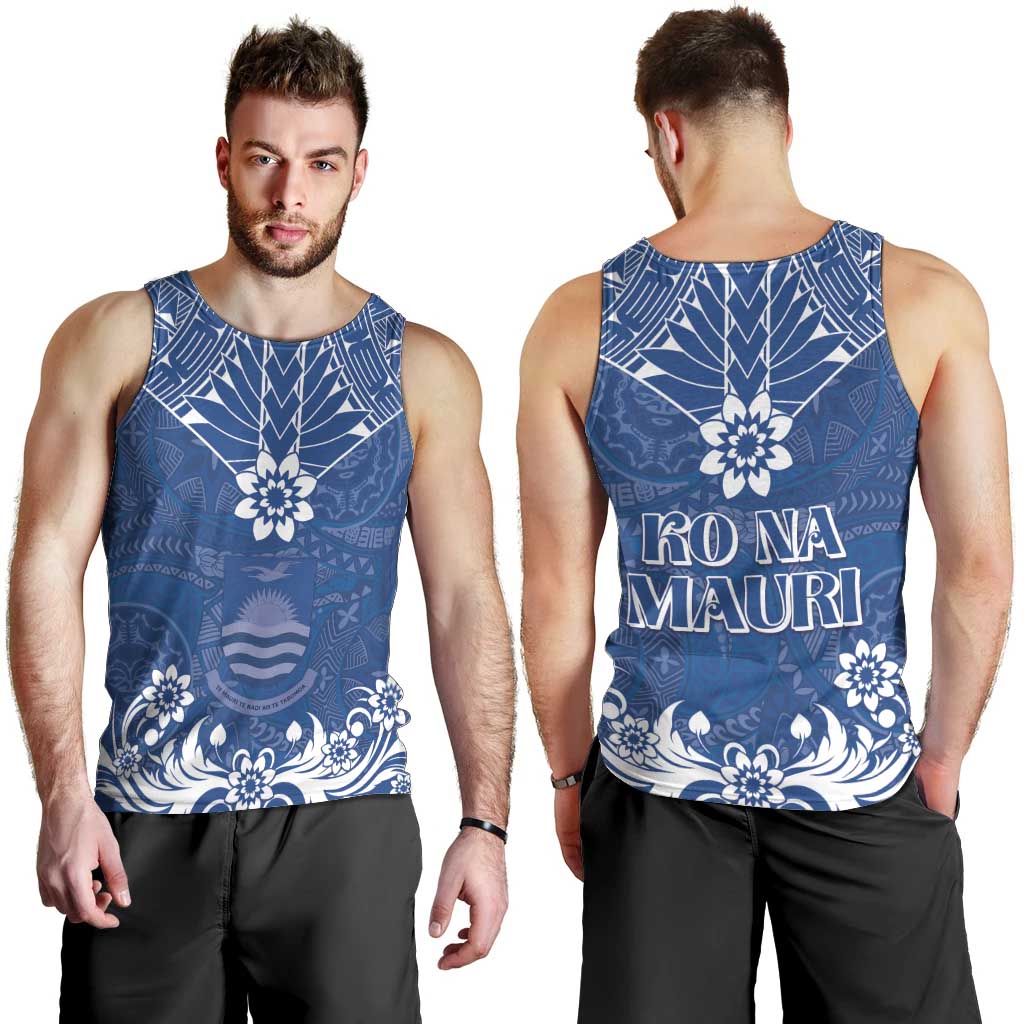 Wikin te Taetae ni Kiribati Men Tank Top Pacific Tapa Pattern LT05 - Polynesian Pride