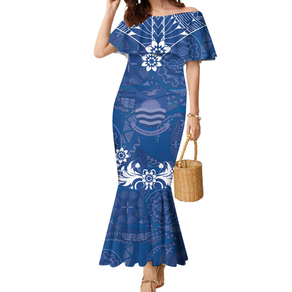 Wikin te Taetae ni Kiribati Mermaid Dress Pacific Tapa Pattern