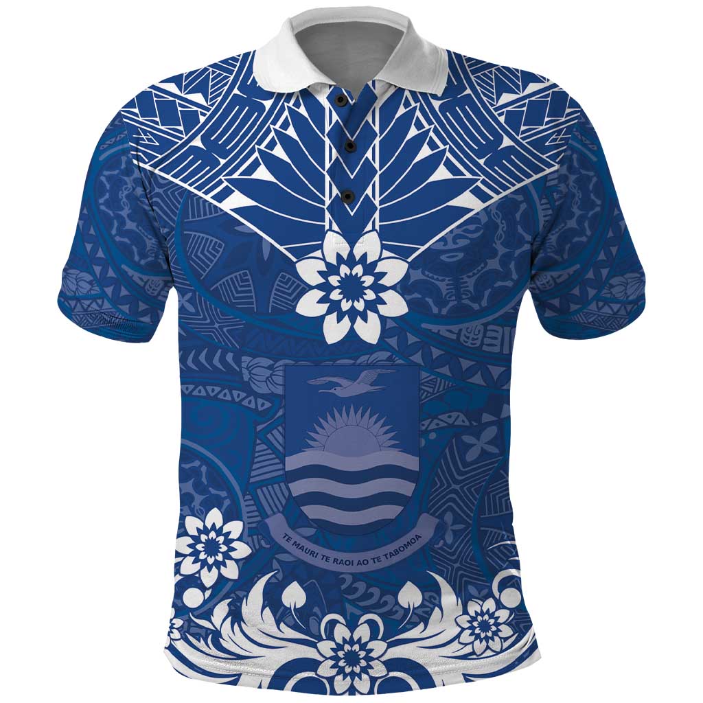 Wikin te Taetae ni Kiribati Polo Shirt Pacific Tapa Pattern