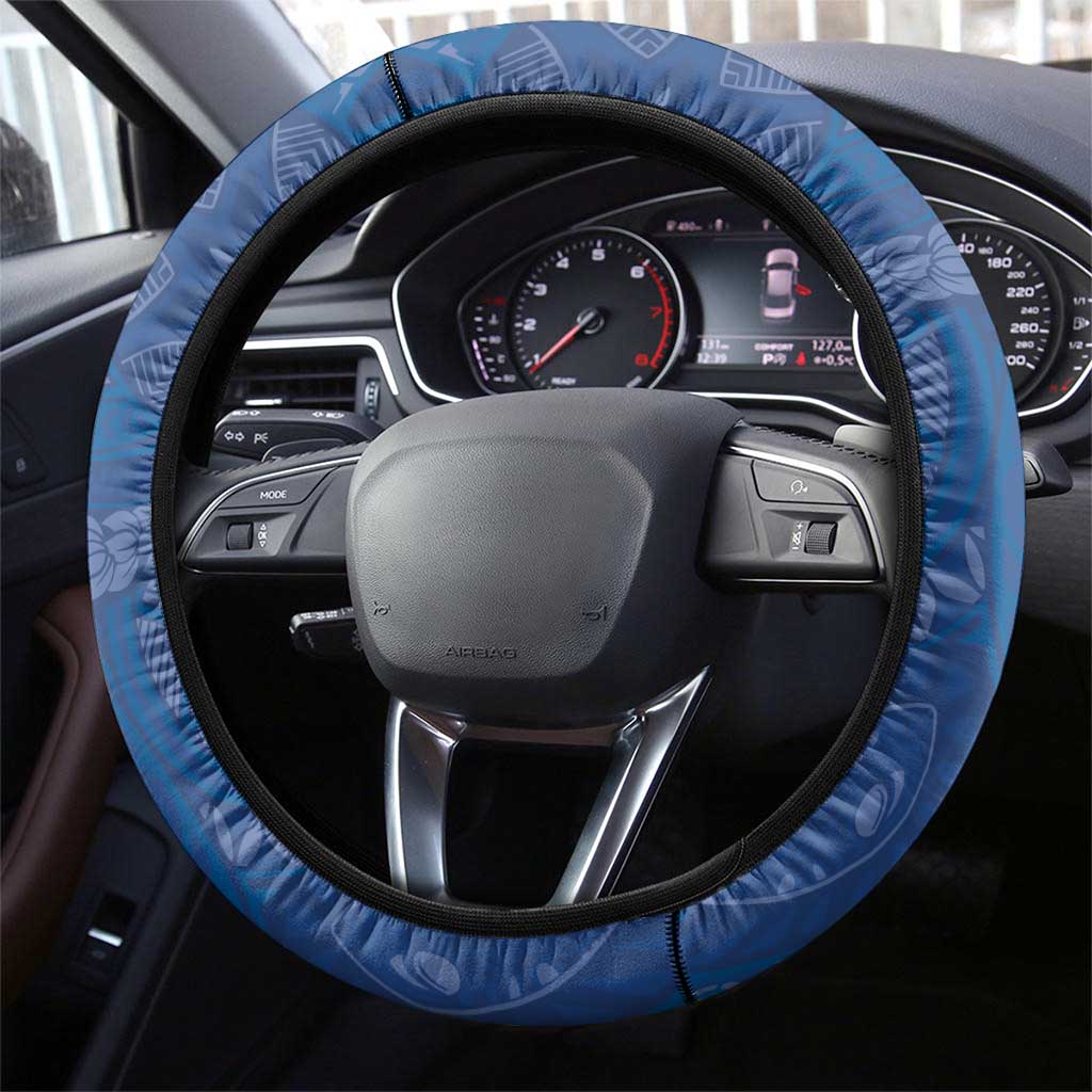 Wikin te Taetae ni Kiribati Steering Wheel Cover Pacific Tapa Pattern LT05 - Polynesian Pride