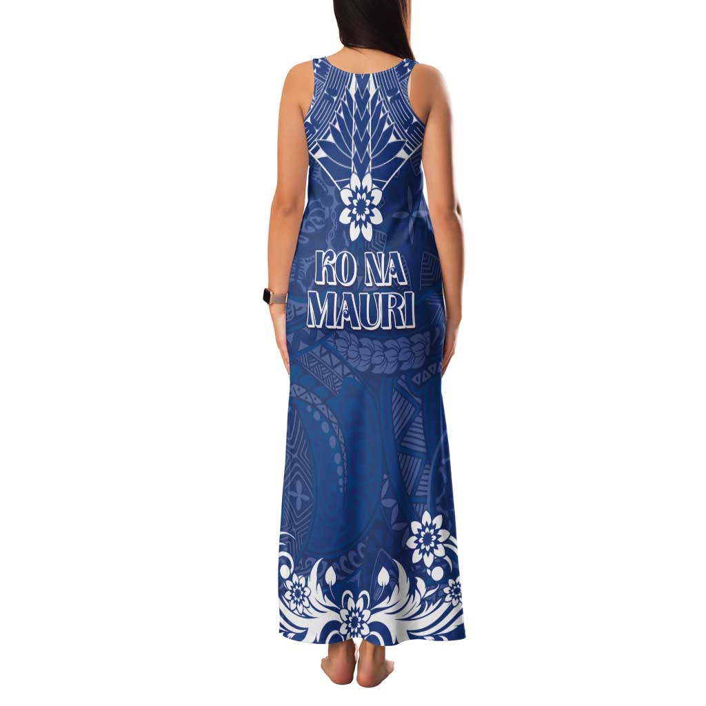Wikin te Taetae ni Kiribati Tank Maxi Dress Pacific Tapa Pattern LT05 - Polynesian Pride