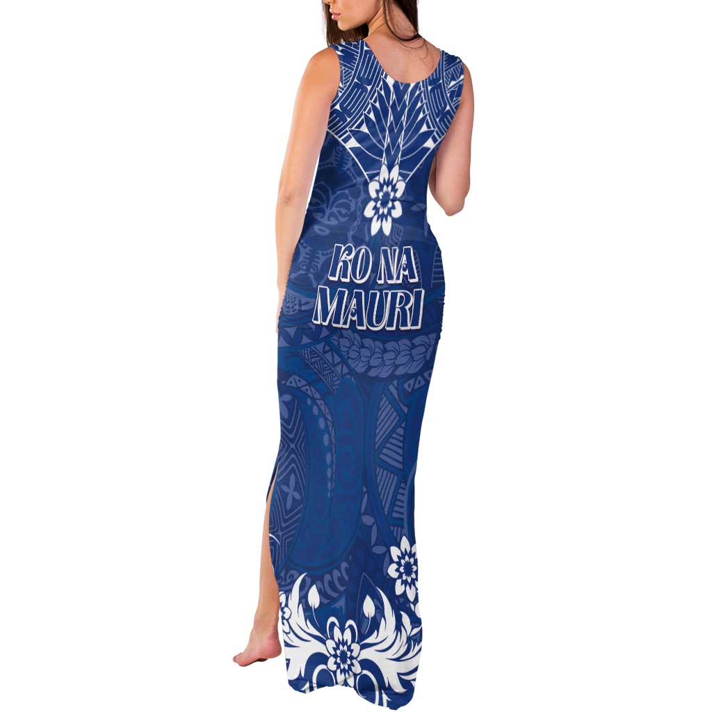 Wikin te Taetae ni Kiribati Tank Maxi Dress Pacific Tapa Pattern LT05 - Polynesian Pride