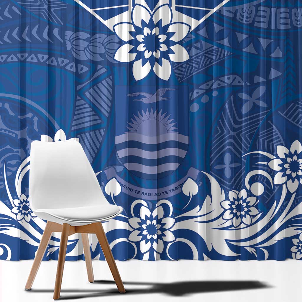 Wikin te Taetae ni Kiribati Window Curtain Pacific Tapa Pattern LT05 - Polynesian Pride