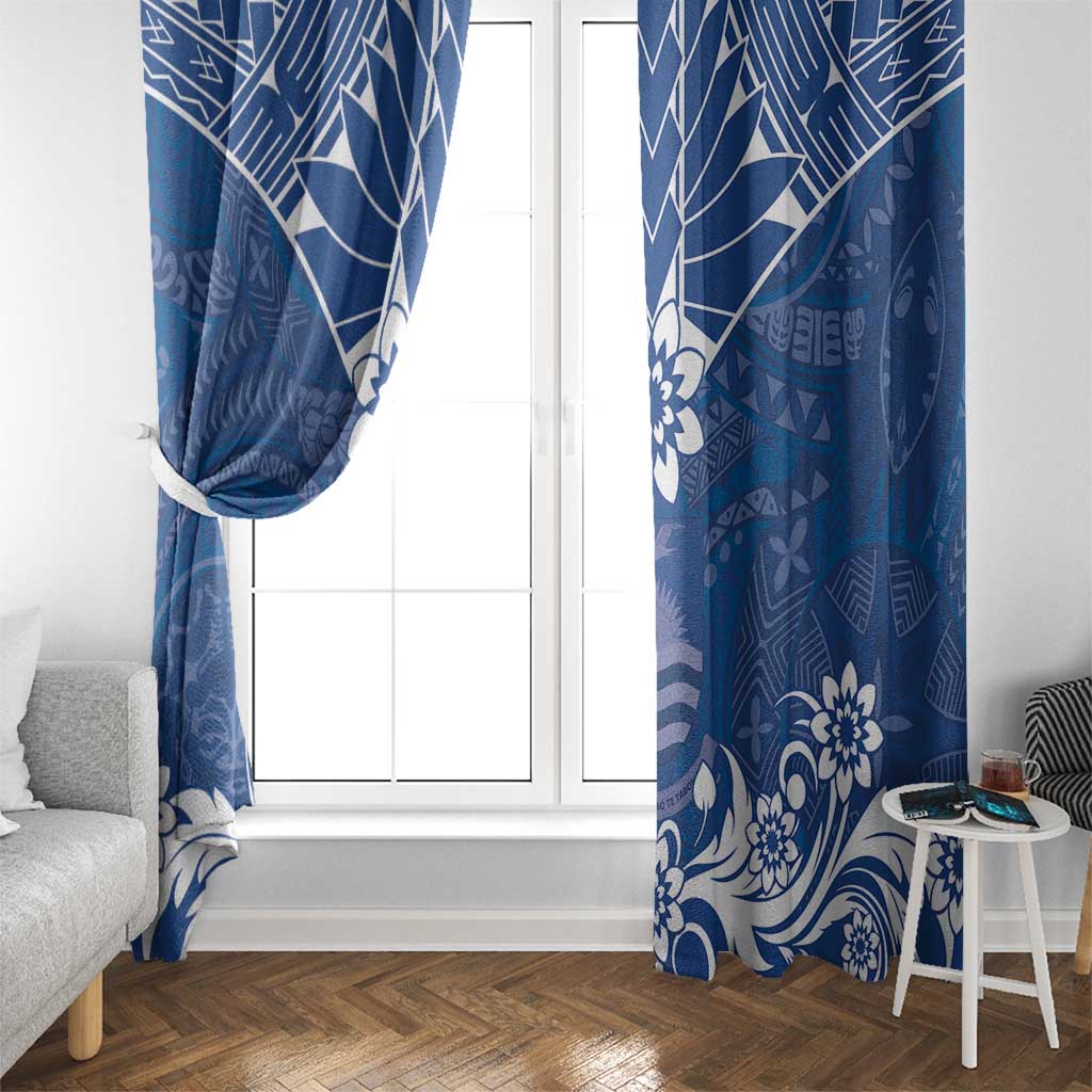 Wikin te Taetae ni Kiribati Window Curtain Pacific Tapa Pattern LT05 - Polynesian Pride