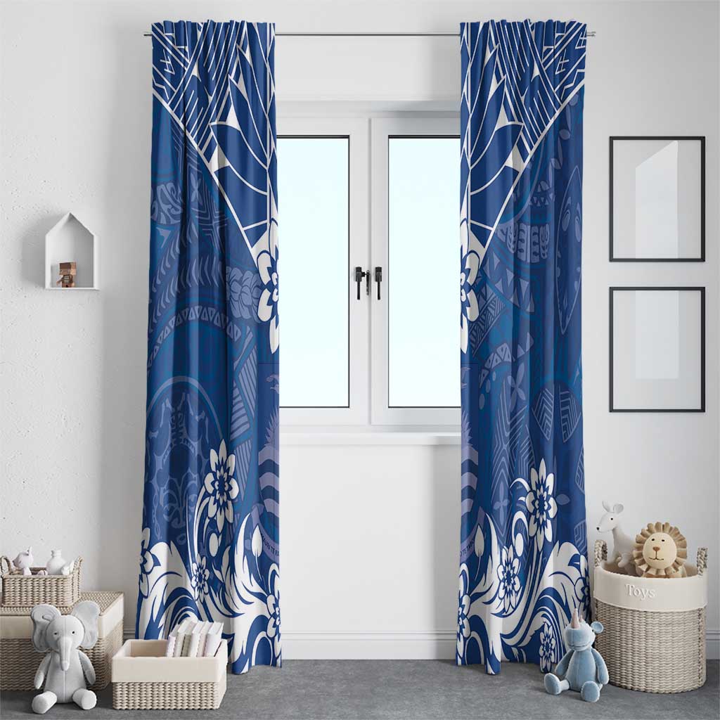 Wikin te Taetae ni Kiribati Window Curtain Pacific Tapa Pattern LT05 - Polynesian Pride